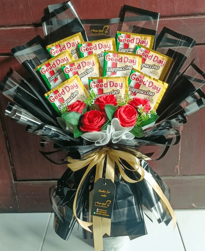 Buket Bunga Mawar Merah